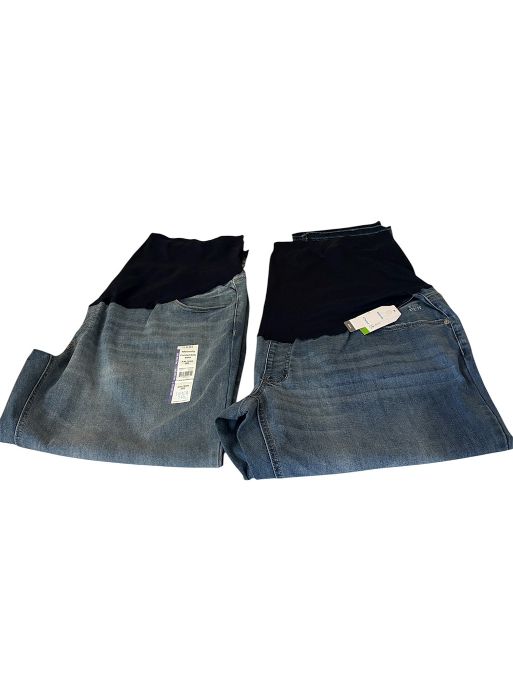 BUNDLE Time and Tru maternity distressed jeans, NWOT, size 20